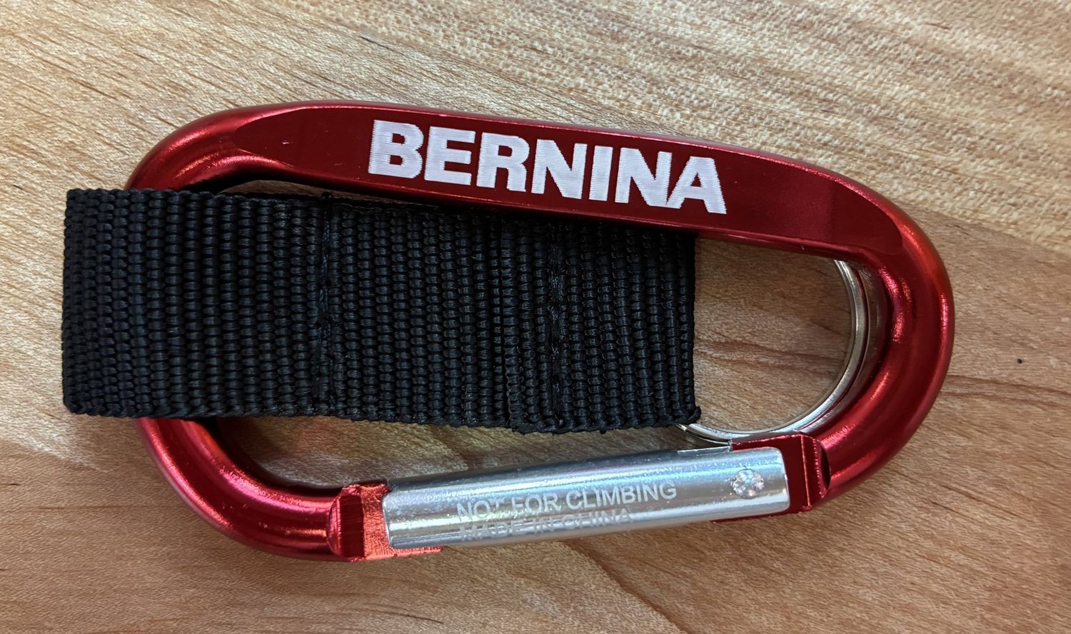 BERNINA Red Carabiner with Strap