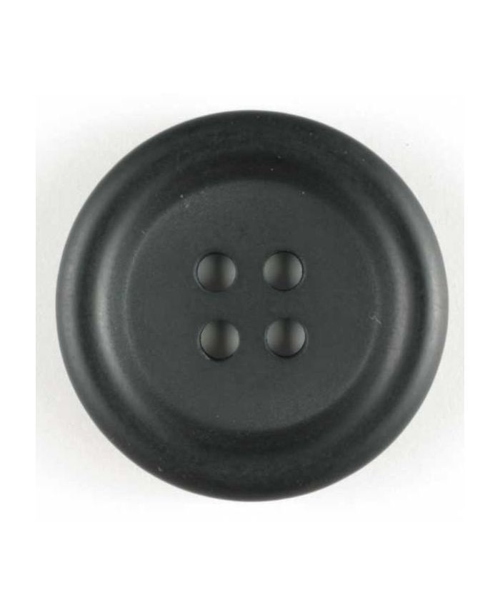 Black Fashion Button 15mm--Square side wall