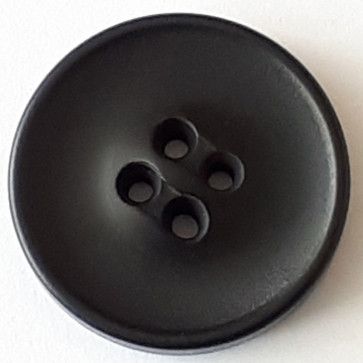 Black Poly Button with 2 Holes 20mm 2