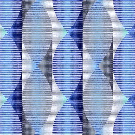 Blue Twisted Ribbons Pearlescent Geo Pop Pearl