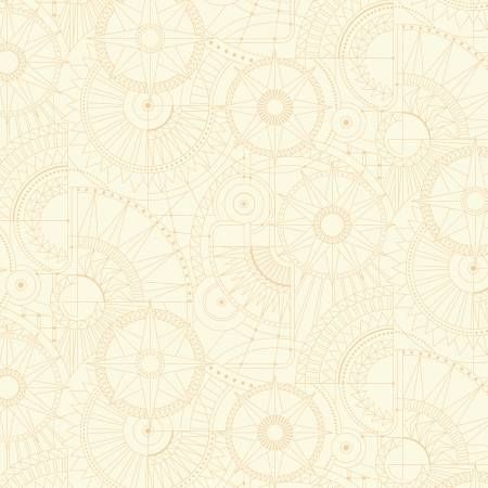 Blueprint Cream 108" Wide Back Amanda Murphy Benartex