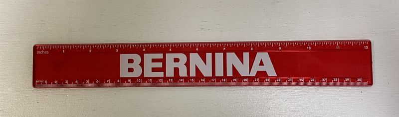 BERNINA Red clear 12" Ruler