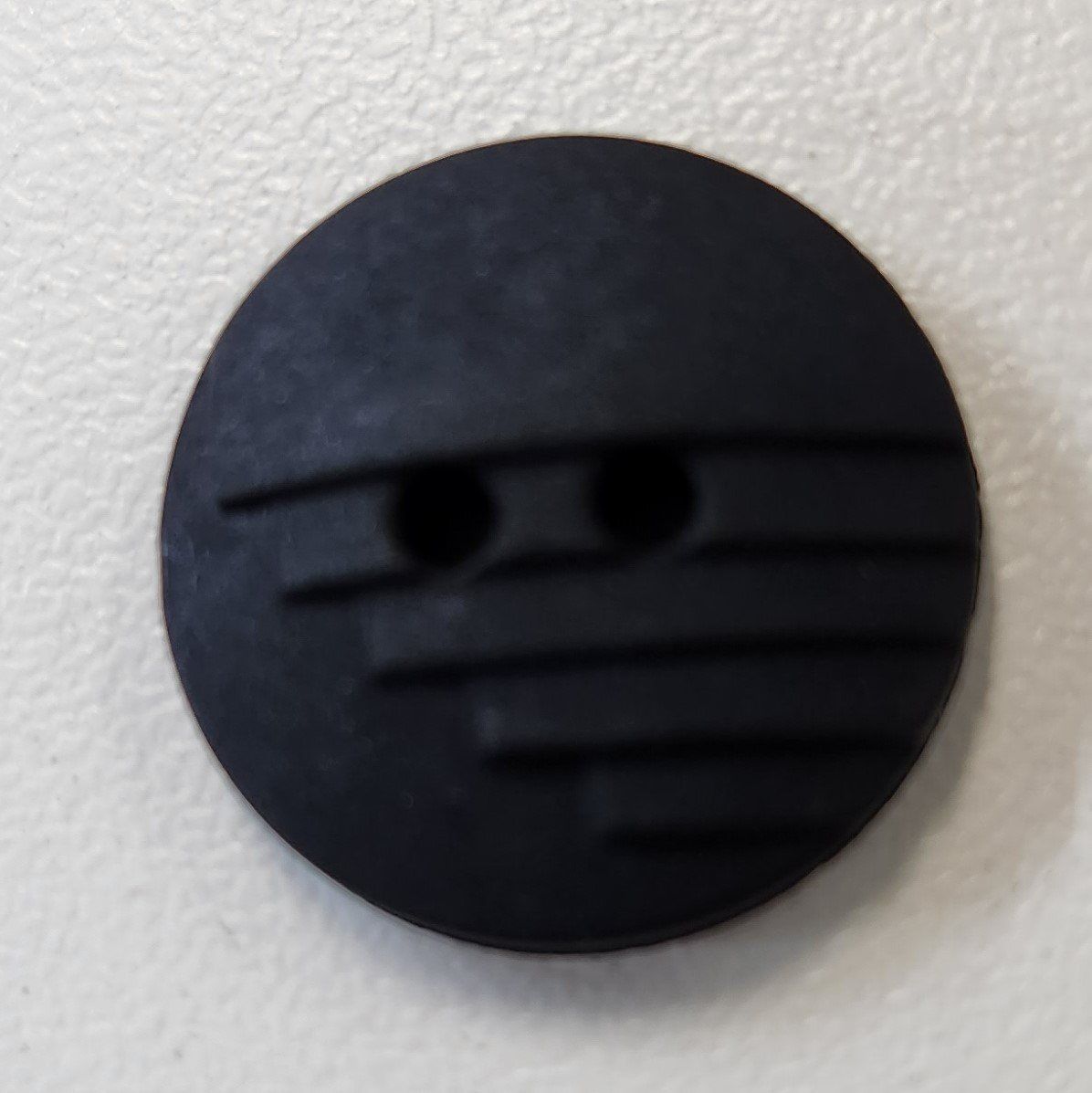Black 2 Holed Button 11/16"