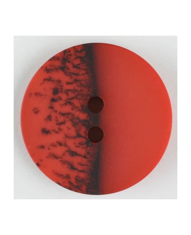 Black and Red 2 Holed Button 7/8"
