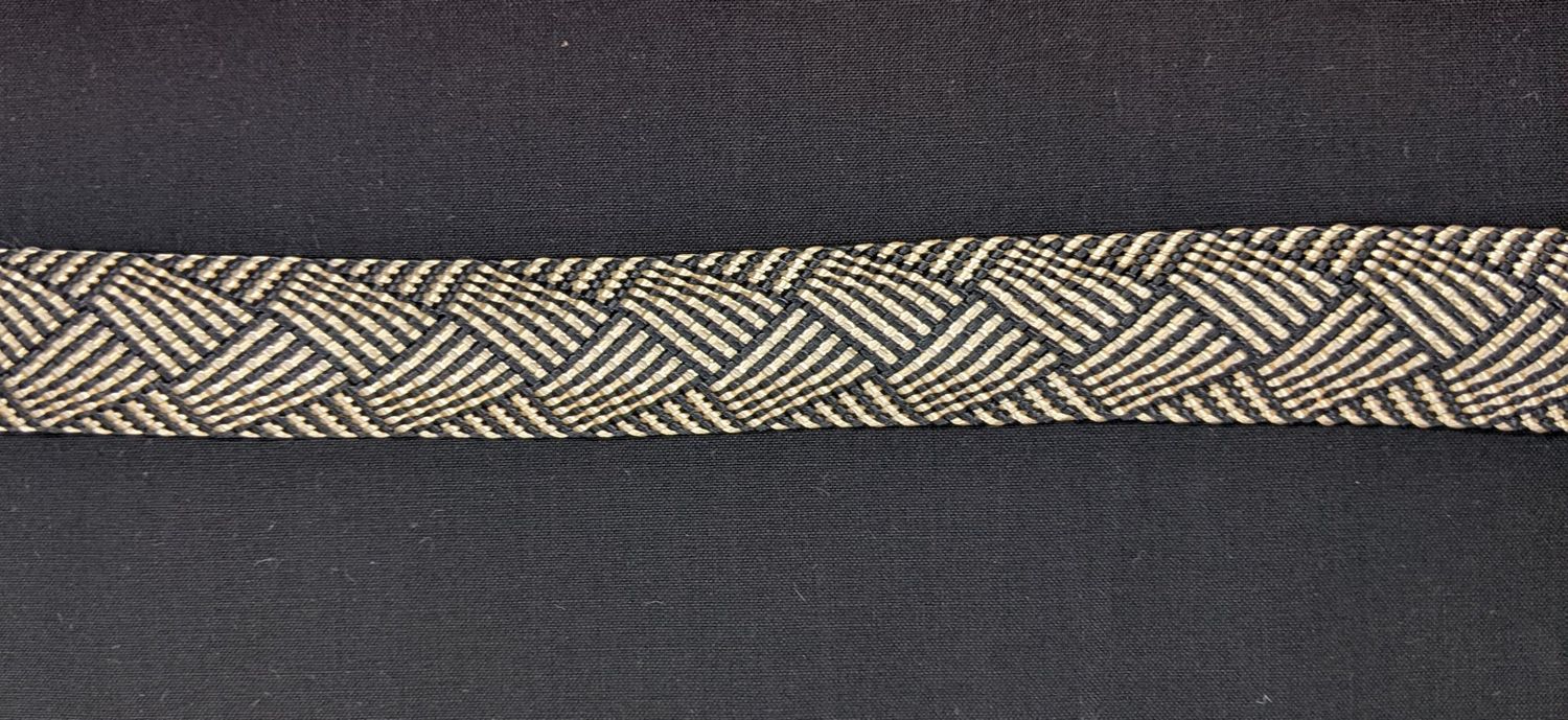 Black and gold "braid" ribbon