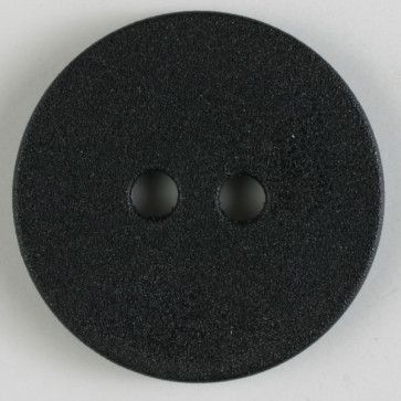 Black Poly Button with 2 Holes 20mm