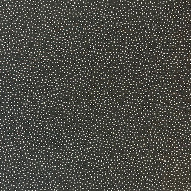 Black White Dots Cotton Lawn Sevenberry Japanese fabric