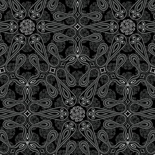 Botanica Medallion Charcoal Amanda Murphy