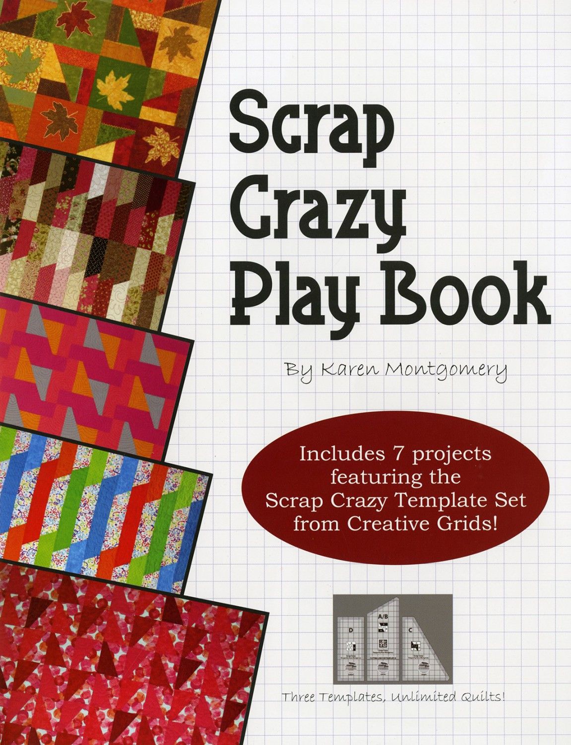 Book: Scrap Crazy Play Book by Karen Montgomery uses CGRMT4