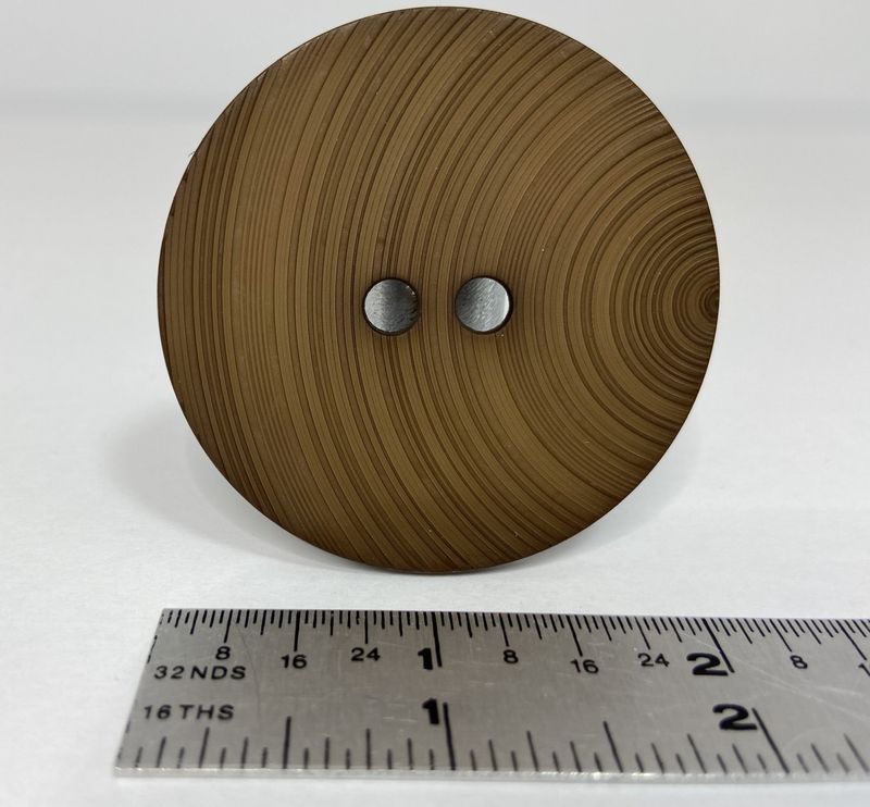 Brown Button 2.16" Diameter
