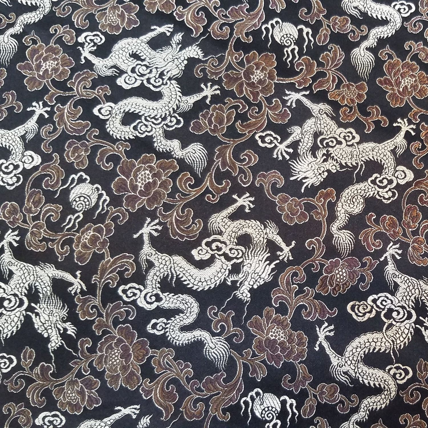 Chinese Dragon Silk Jacquard