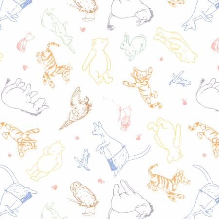 Classic Winnie The Pooh Multi Character Drawings Studio E