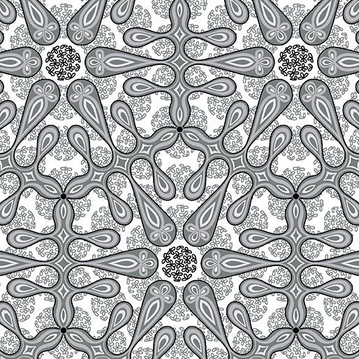 Botanica Medallion Gray Amanda Murphy