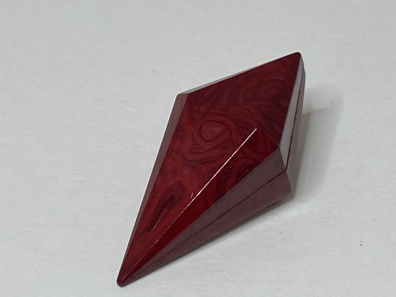 Burgundy Shank style Button 1.75" Diameter