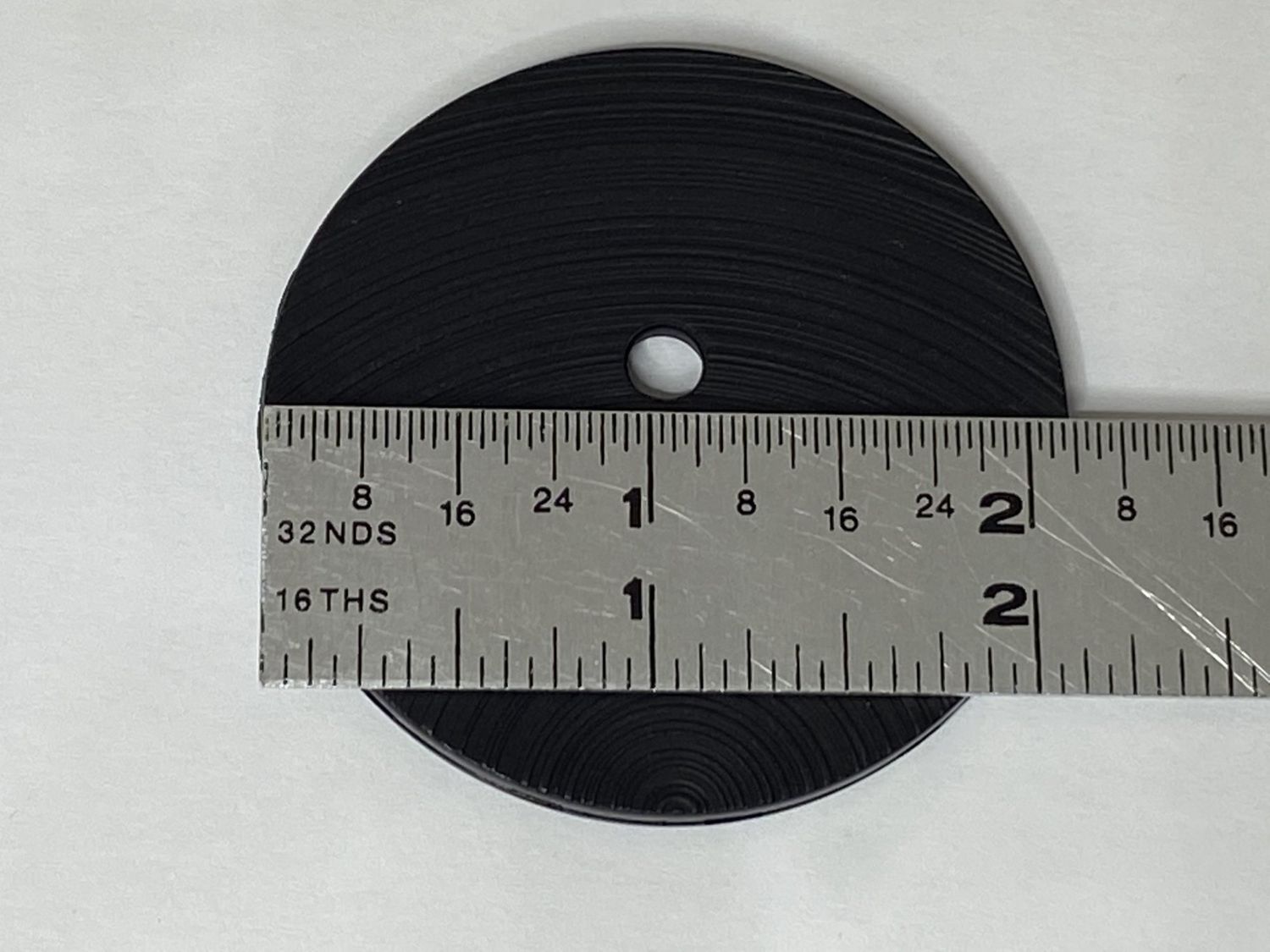 Buttons Black 4 hole 2 1/8" Diameter
