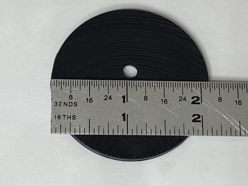 Buttons Black 4 hole 2 1/8" Diameter