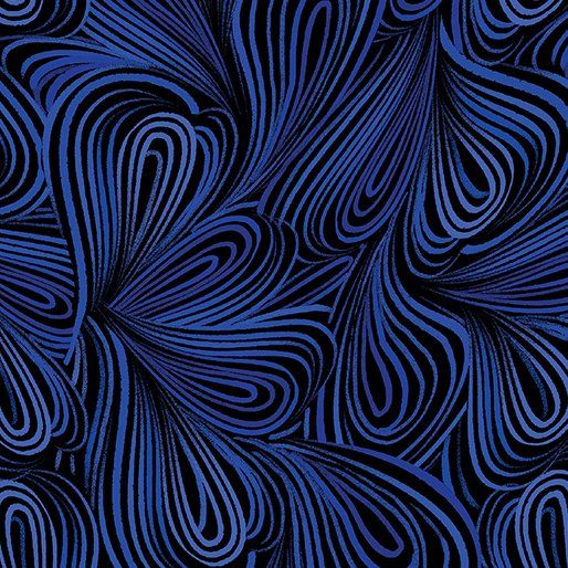 Color-Flow Navy Benartex Wide Back 108"