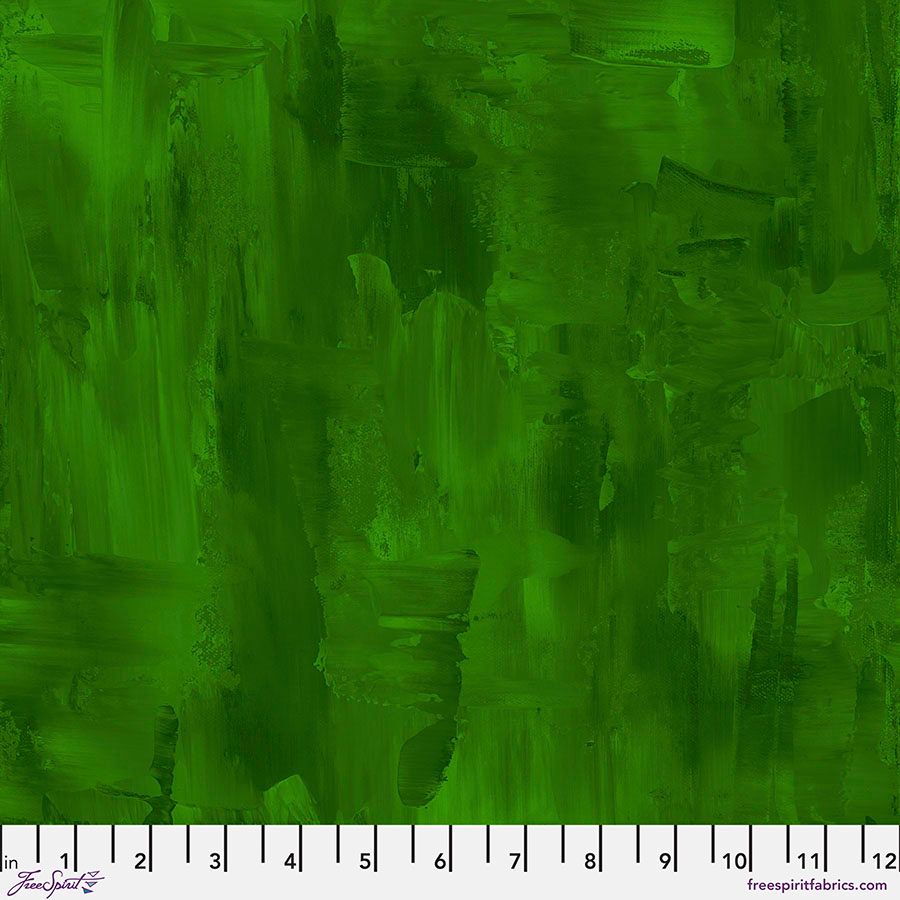 Brushstrokes - Green by Free Spirit