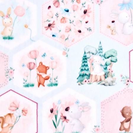 Bunny Blossom Digital Cuddle Shannon Fabrics