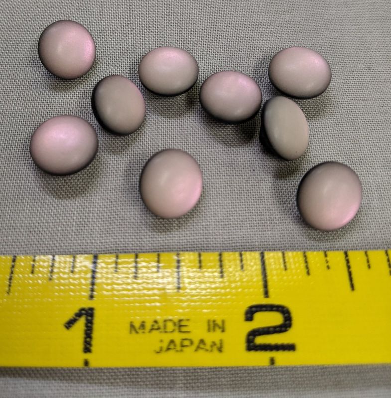 Button 5/8" Pink Irridescent