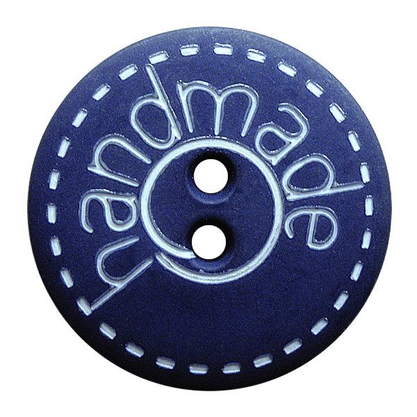 Button 5/8" Blue Handmade