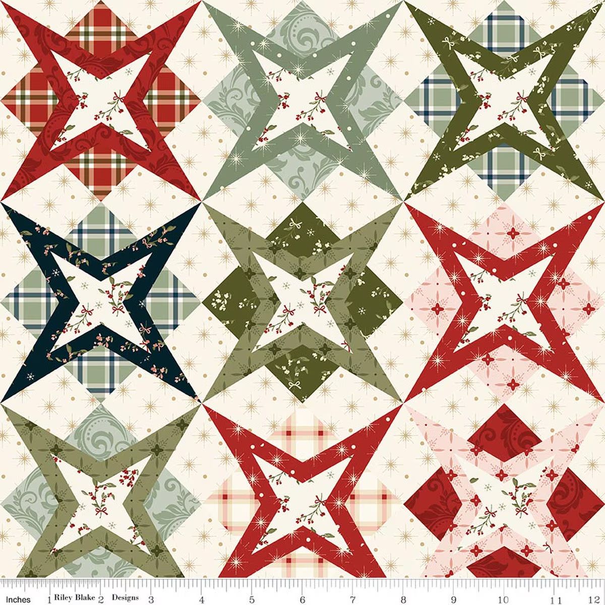 Christmas Greetings Cheater Print Multi