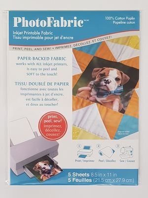 Cotton Poplin Crafter's Images Photo Fabric 5/pkg