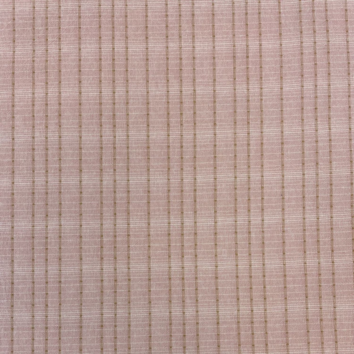 Cotton Yarn Dyed Pink Grid Cosmo