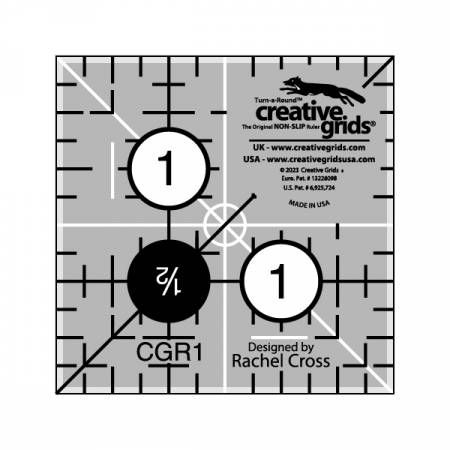 Creative Grids 1.5" Square Quilt Ruler