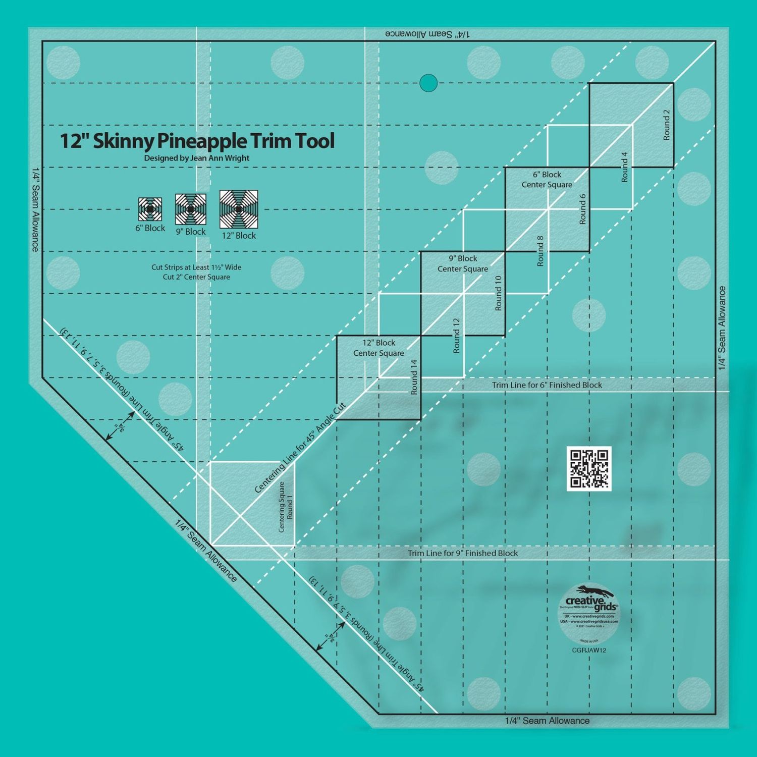 Creative Grids 12" Skinny Pinneapple