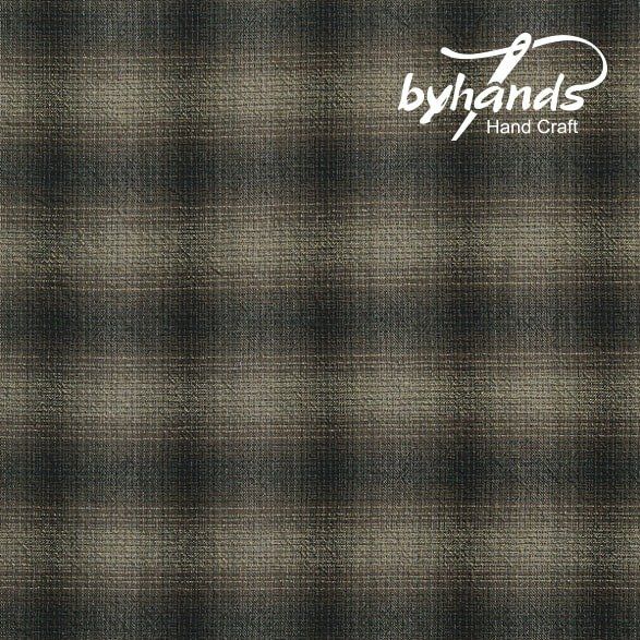 Cotton Yarn Dyed Blue Brown Plaid