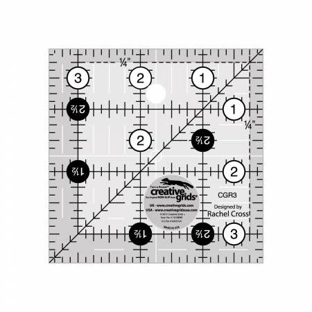 Creative Grids 3.5" Square Quilt Ruler