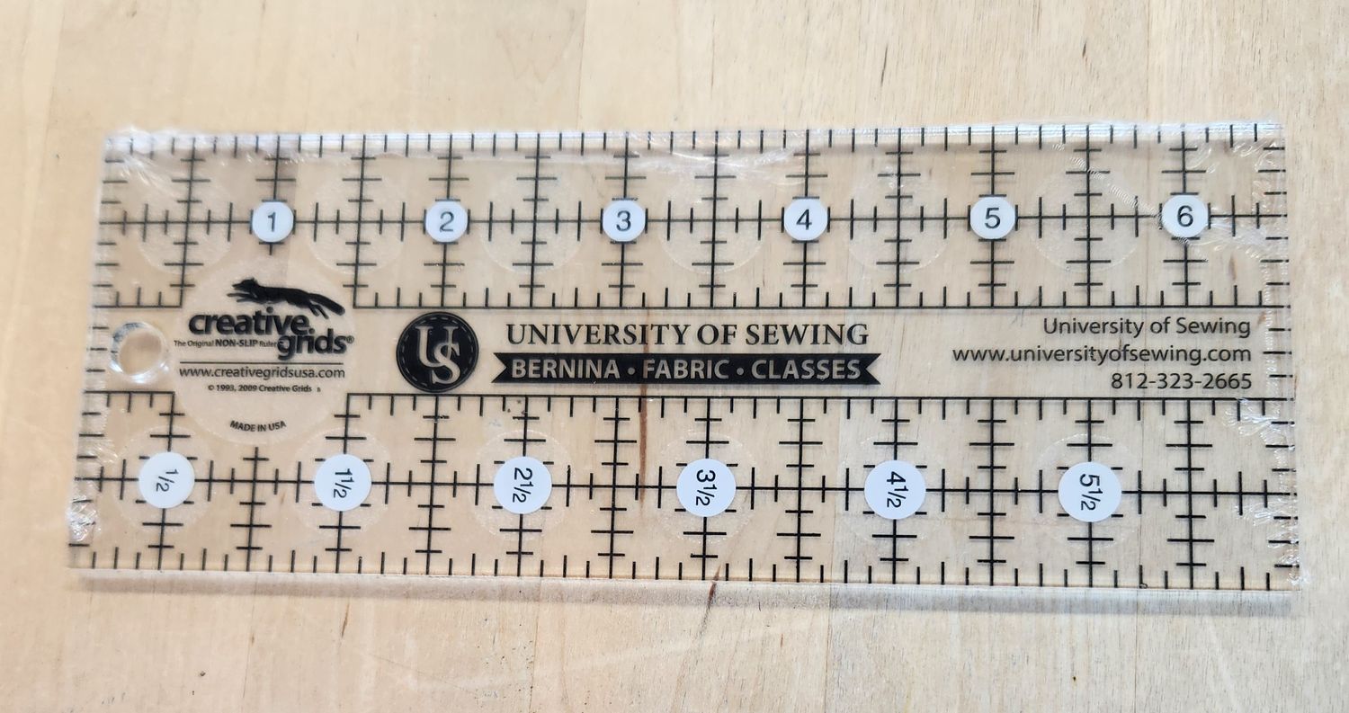 Creative Grids 2.5" x 6.5" Quilt Ruler UofS