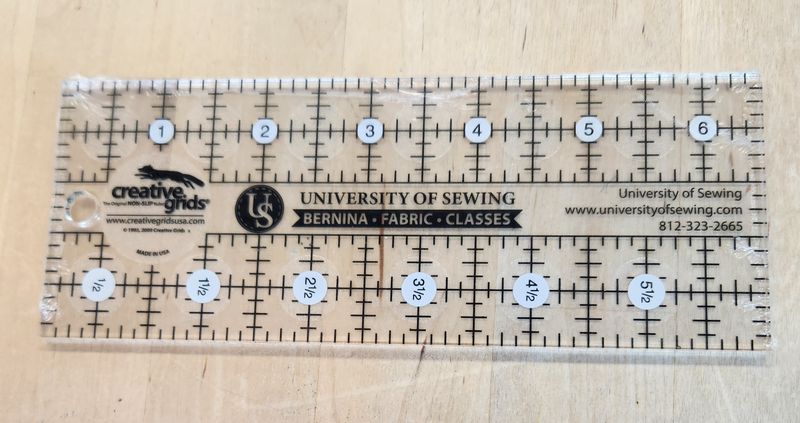 Creative Grids 2.5" x 6.5" Quilt Ruler UofS