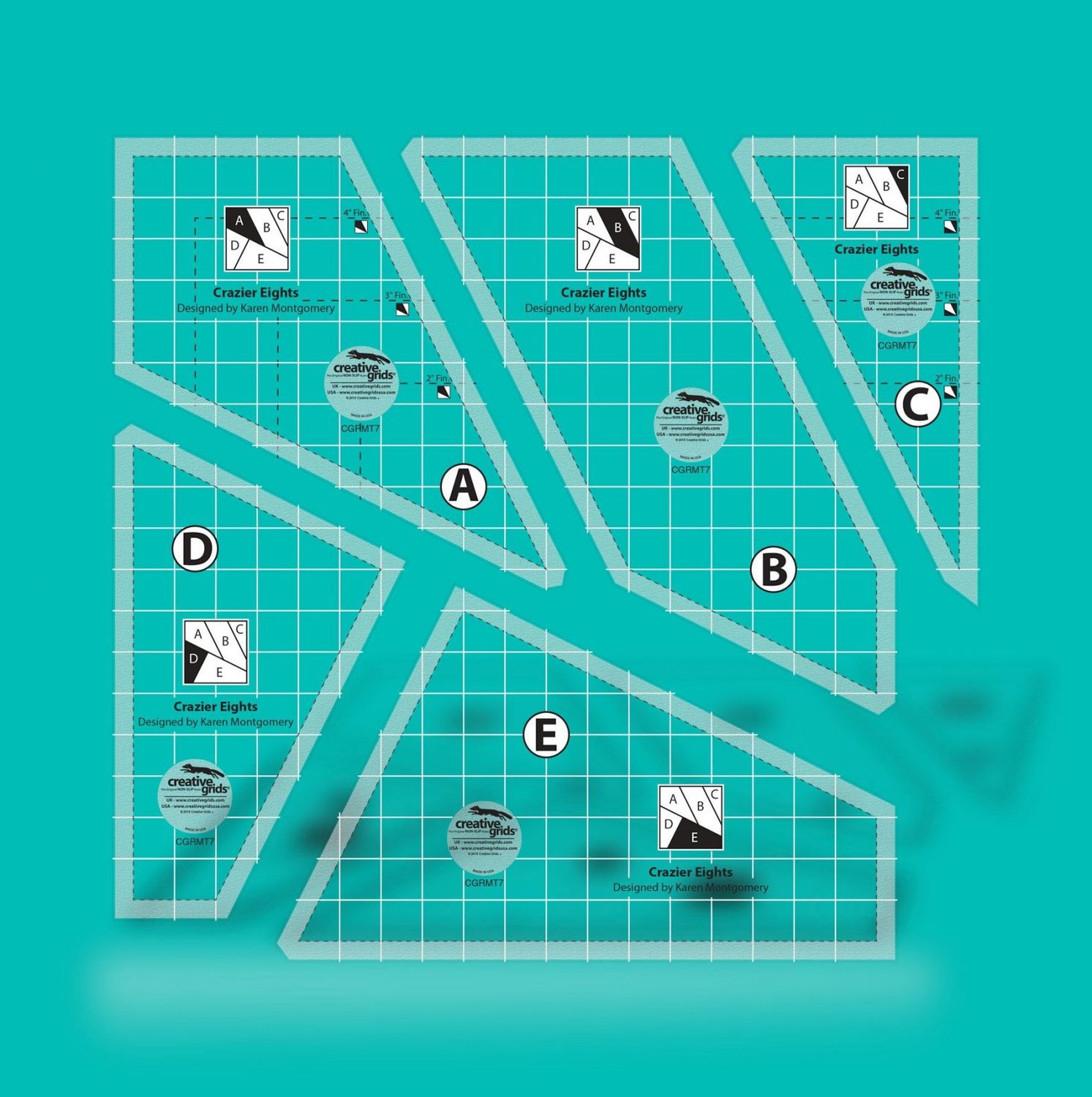 Creative Grids 8" Crazier Eight Quilt Block
