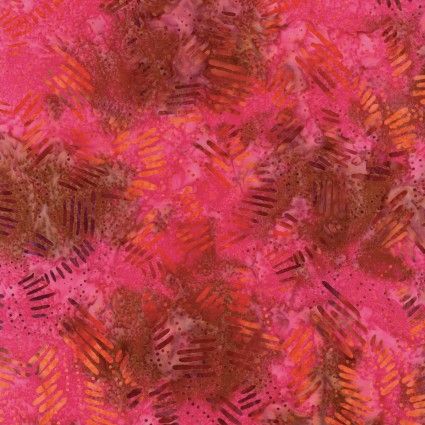 Dashes Pink Multi Batik Benartex