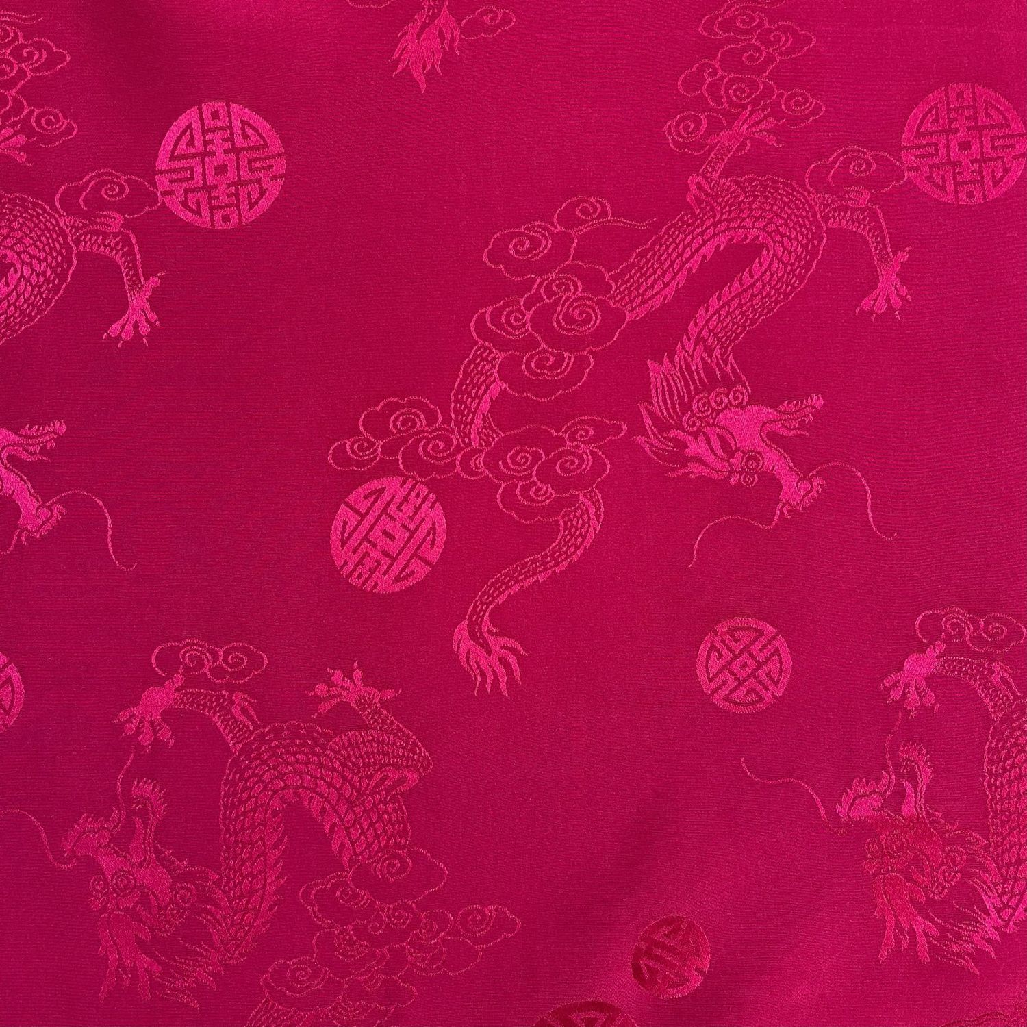 Deep Pink 100% China Silk/Habotoi Silk