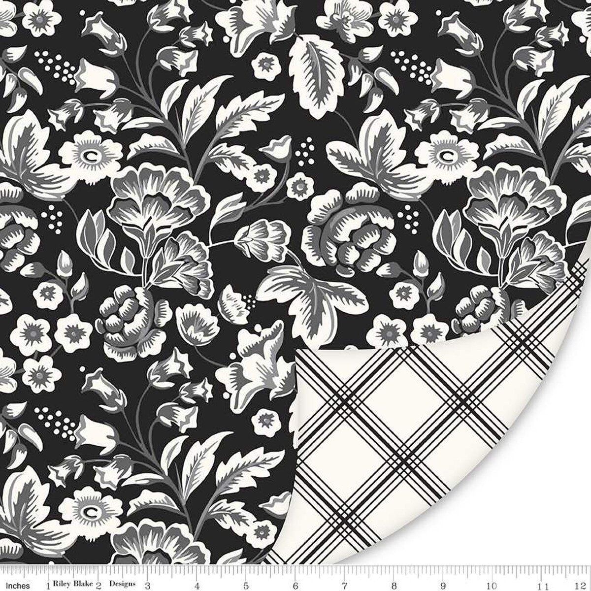 Double Lush Velvet 58/60" Midnight Meadow Riley Blake