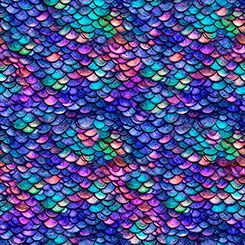 Dragon's Song Dragon Scales Royal QT Fabrics