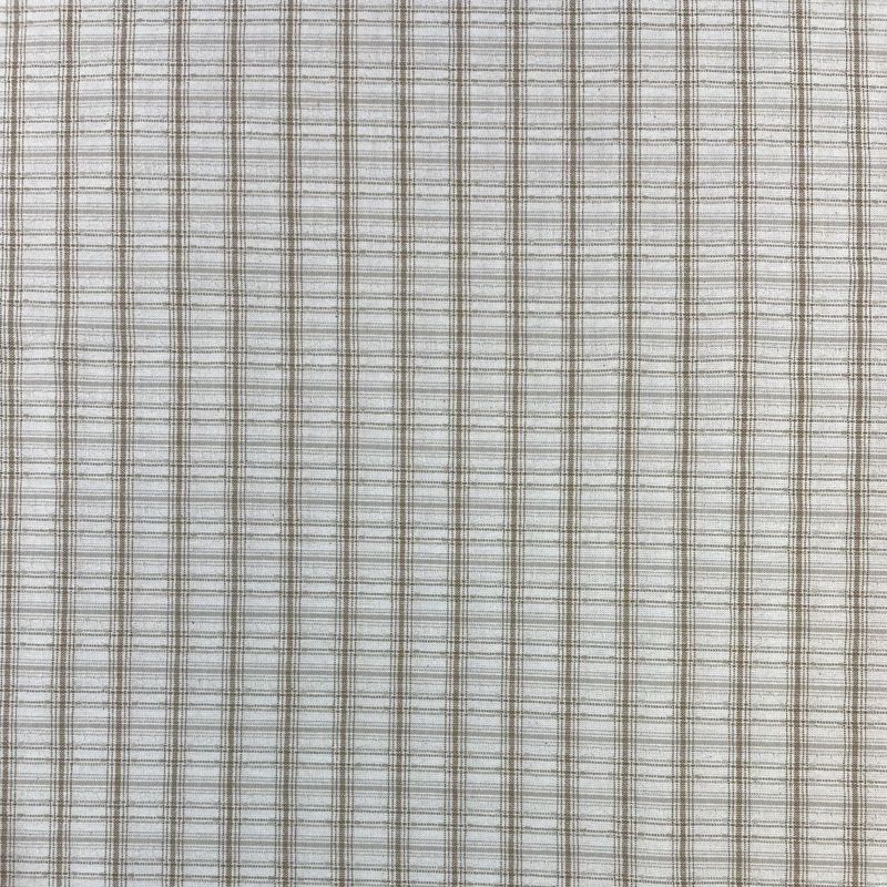 Cotton Yarn Dyed Cream Grid Cosmo