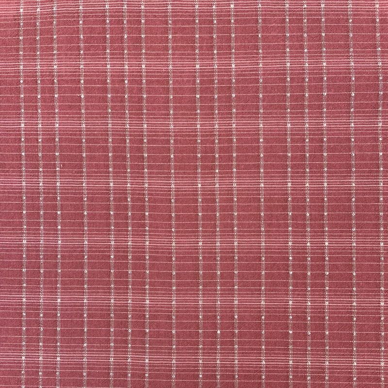 Cotton Yarn Dyed Rose Grid Cosmo