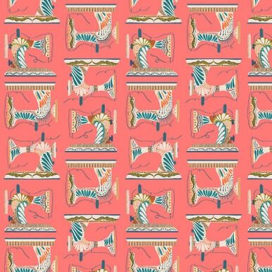 Country Sewing Club Sewing Machines Coral Thread &amp; Ink Quilting Cotton
