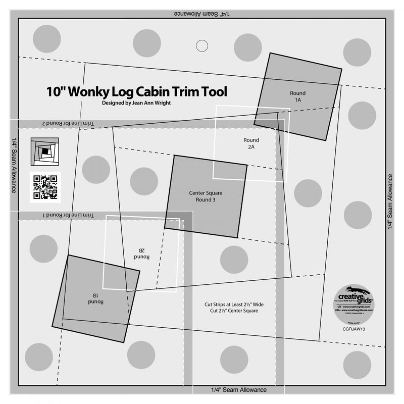 Creative Grids 10" Wonky Log Cabin