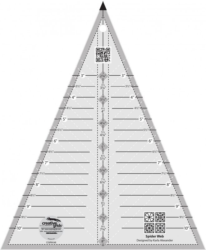 Creative Grids Non-slip Spider Web ruler