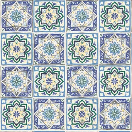 Cyprus Decorative Blue Tiles P&amp;B