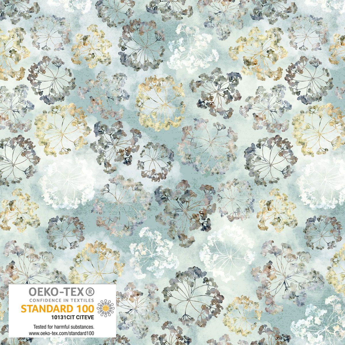 Dandelions Turquoise Blank