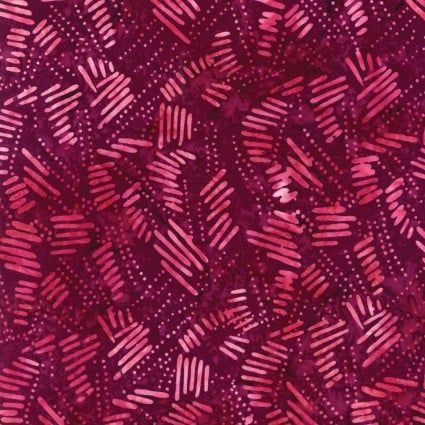 Dashes Magenta Batik Benartex