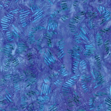 Dashes Purple/Green Batik Benartex