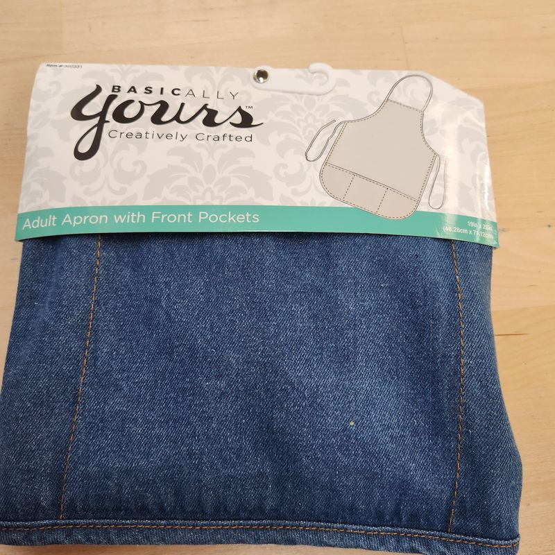 Denim Adult Apron with Front Pockets