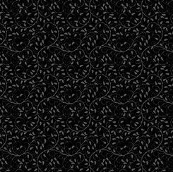 Dragonfly Garden - Leaf Scroll Black QT Fabrics